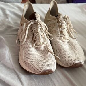 Women's Cream Athletic Shoes